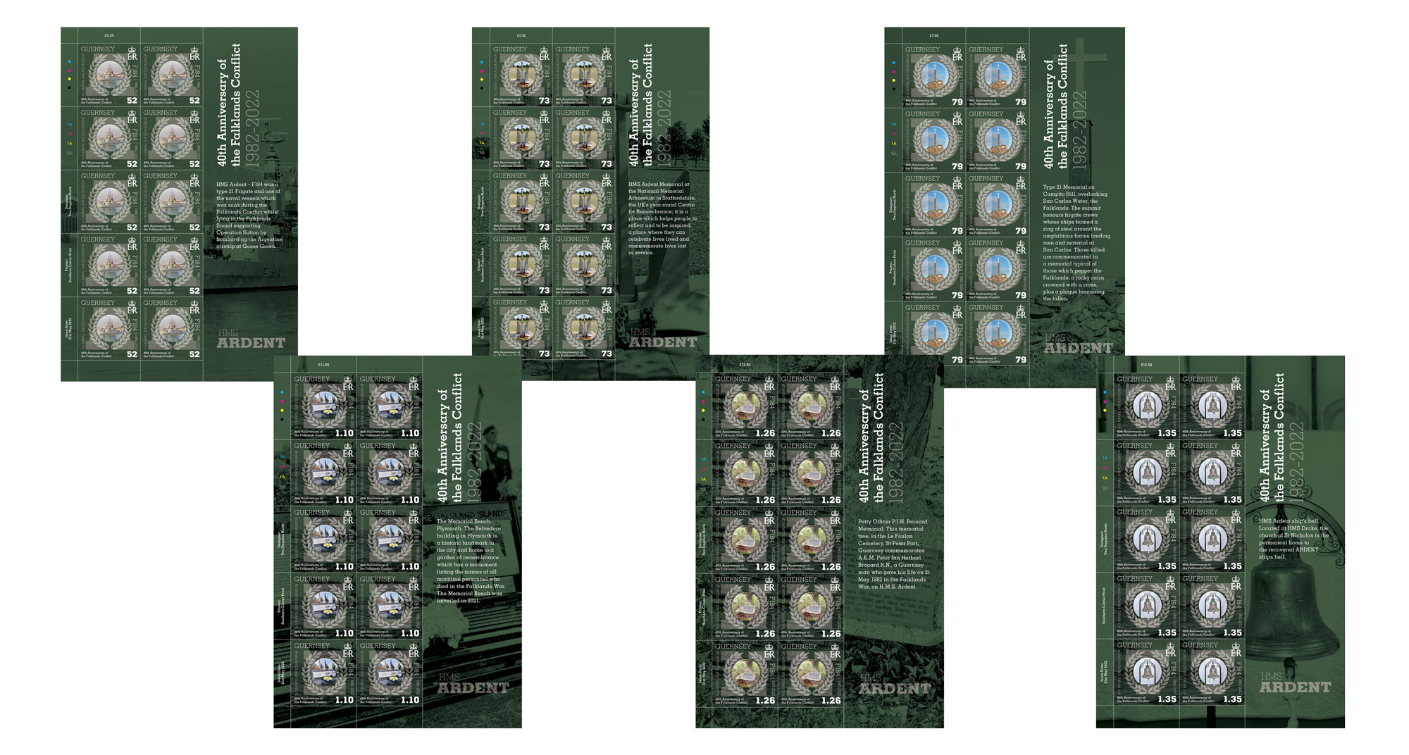 Sheets of 10